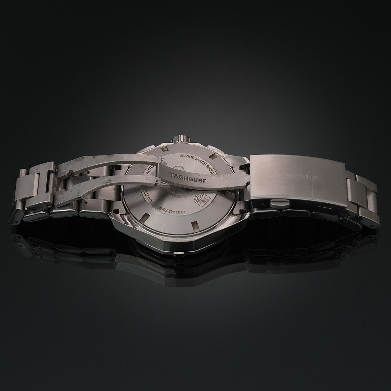 TAG HEUER(USED)태그호이어 아쿠아레이서 스틸 오토 크로노 CAY2112-2